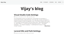 Desktop Screenshot of blog.vijay.name