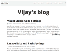 Tablet Screenshot of blog.vijay.name